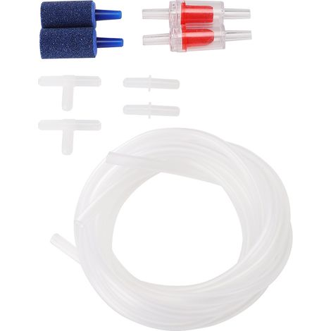 Accessoires pour pompe à air d'aquarium : vanne en T, tuyau, pierre à air, compresseur d'oxygène (1/5)