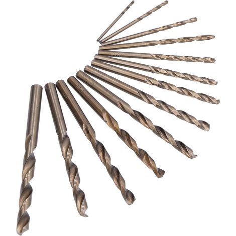 Forets en Cobalt HSS 13 pièces, résistants aux températures élevées pour métaux, diamètre 1.5‑6.5mm avec étui de stockage (1/5)