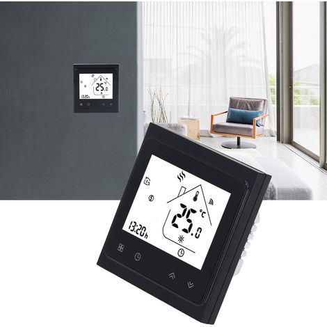 Thermostat de chauffage de chaudière WiFi BHT-002GCLW, régulateur de température passif, écran tactile LCD, thermostat numérique 95240 V (1/5)