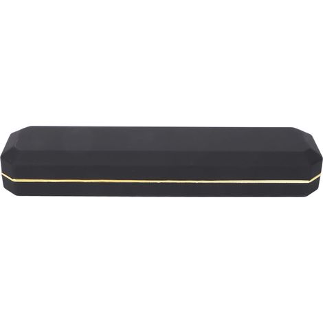 Coffret cadeau lumineux LED pour bijoux, bagues et bracelets, présentoir, étui de rangement pour demande en mariage, fiançailles, mariage, noir (1/5)