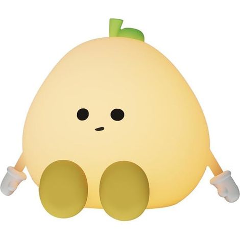 Citrus-Nachtlicht für Kinder – Silikon-Nachttischlampe, 3 Helligkeitsstufen, USB-C-aufladbar, sicher für Babys, Kinderzimmerdekoration und sensorische Stimulation
