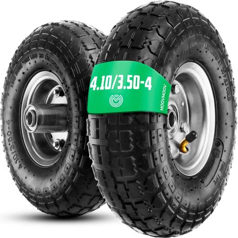 Roues 4.10/3.50-4 Jante Acier avec Alésage 16mm