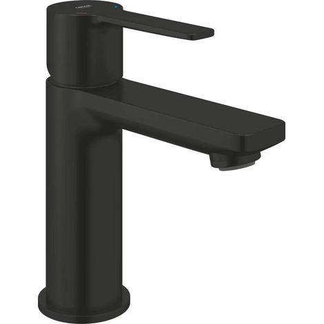 Grohe Lineare New - Waschtischarmatur mit Push-Open-Ablaufgarnitur, schwarz matt 237912431 (1/4)