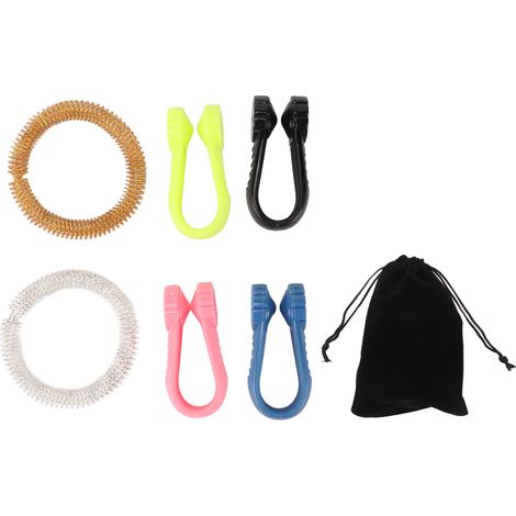 Pince à acupression portable en forme de fleur, clip ABS pour points de pression manuels, soulagement des maux de tête (1/5)