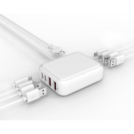 Chargeur USB Multiple PD 25W,8 Ports(4 USB-C (1/5)