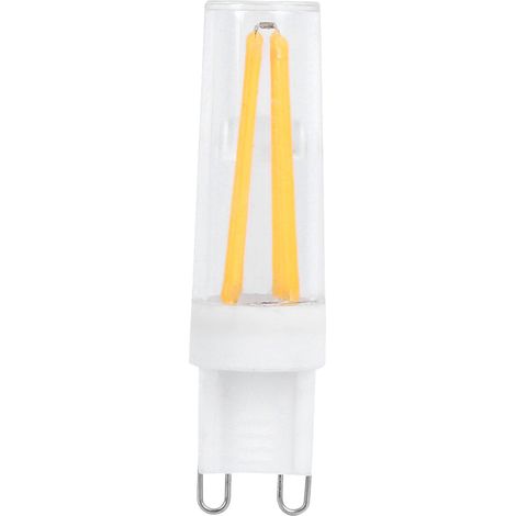 Lot de 10 ampoules G9 3W pour appliques murales et plafonniers (110 V CA, blanc chaud) (1/5)