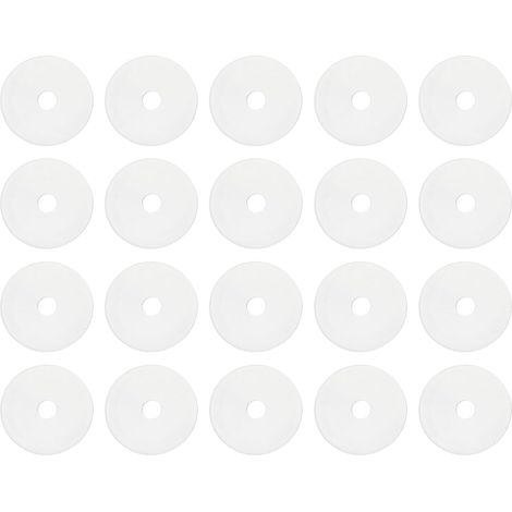 20 Pcs M5 Joint Plat En Silicone 5mm ID 30mm OD 2mm Épaisseur Blanc (1/5)