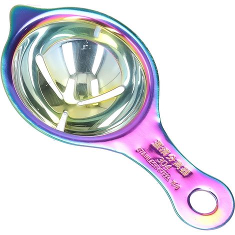 Stainless Steel Egg Separator with Pointed Mouth and Hanging Hole, for Quickly Filtering Egg Yolk and White, Cooking Tools (1/5)