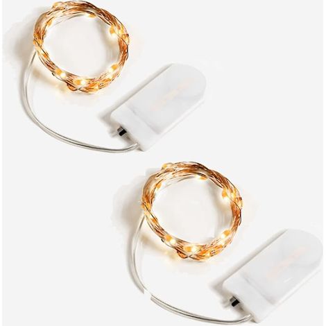 blanc 2 Guirlande Lumineuse Intrieure 3m 30 Led Guirlande Lumineuse Chambre Mini Guirlande Led Pile Decoration Lumineuse Led Guirlande Inte (1/5)