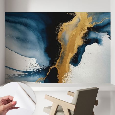 Fototapete Selbstklebend - Wandtattoo - leicht anzubringen - Wandverkleidung Bunte Abstraktion 104x70 cm (1/5)