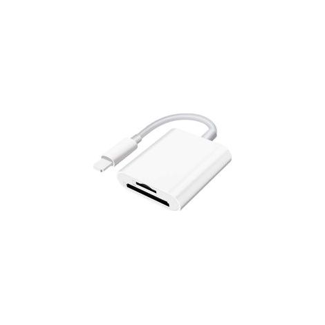 Lecteur de Carte SD/Micro SD pour Phone/Pad/Appareil Photo-Double Emplacement pour Carte SD et TF-Lecteur de Carte mémoire Portable (1/4)