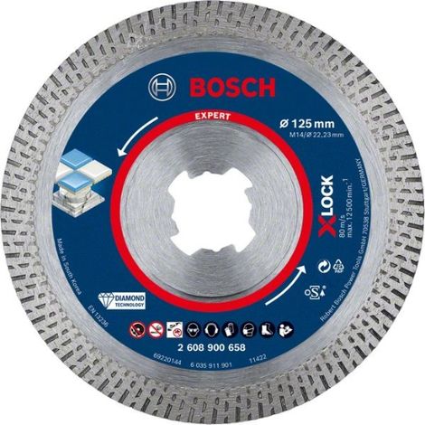 Bosch Expert HardCeramic X-LOCK Diamanttrennscheiben 125 x 22,23 x 1,4 x 10 mm - 2608900658 (1/5)