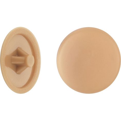 Abdeckkappen Ø 12 mm für PZ Schrauben hellbraun - 50 Stk. Abdeckkappen