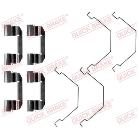 Kit d'accessoires, plaquette de frein à disque Quick Brake 109-1292 MAZDA
