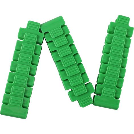 Attache serre - Clips de fixation plastique 3x4cm - Lot de 24 - Compatible avec piquets/pipes Ø11mm (1/5)