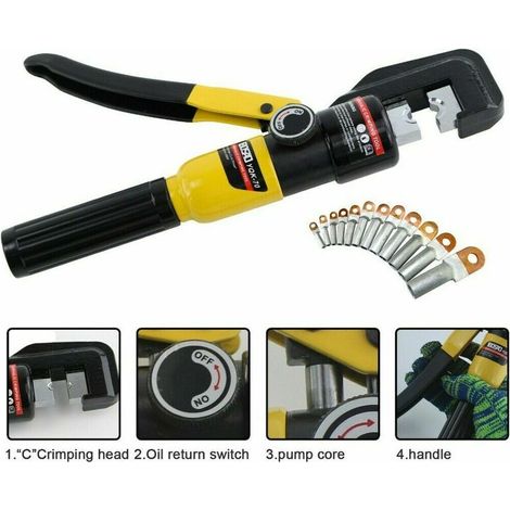 Hydraulic crimping pliers Crimping pliers 4-70 mm² Crimping pliers for cable lugs (1/5)