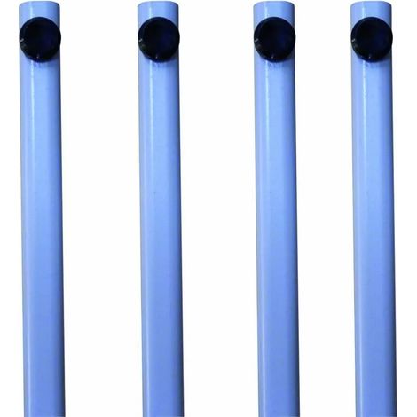 Kit de 4 tringles 2500 mm CROISEE DS - gris argent - 7020