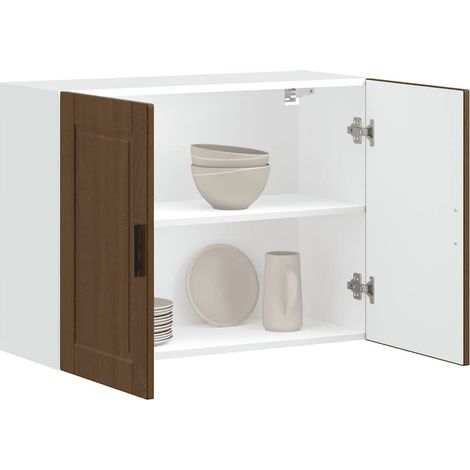 Küchen-Hängeschrank Porto Braun Eichen-Optik Holzwerkstoff