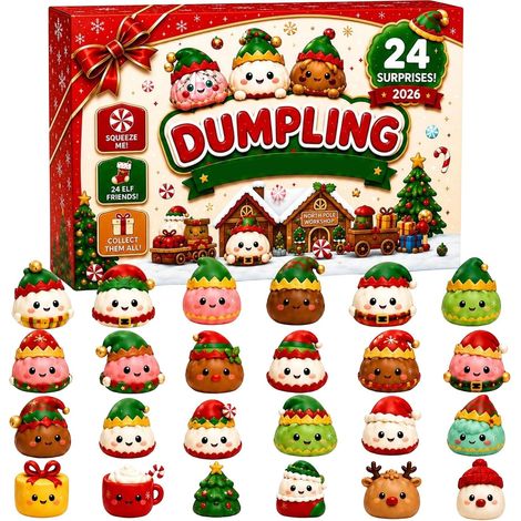 Calendrier De L'Avent à Presser De Nol 2026, Pour 24 Mini Squishies (1/5)