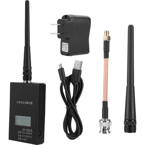 Compteur de fréquence JK560S pour talkie-walkie Baofeng, 1-30W, 100-520MHz, avec décodage CTCSS/DCS et antenne (1/5)