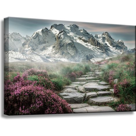 Leinwanddruck Natur Heide in den Bergen 60x40
