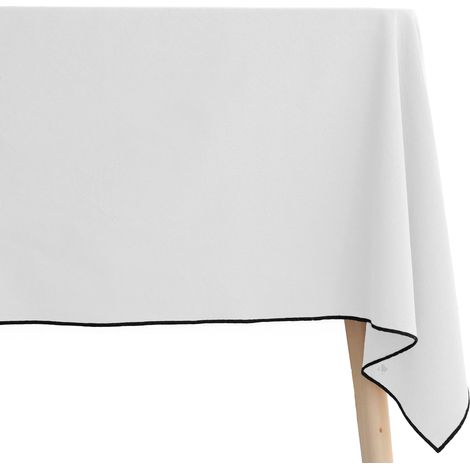 Nappe coton HONO finition point bourdon Rectangulaire 160x160 cm