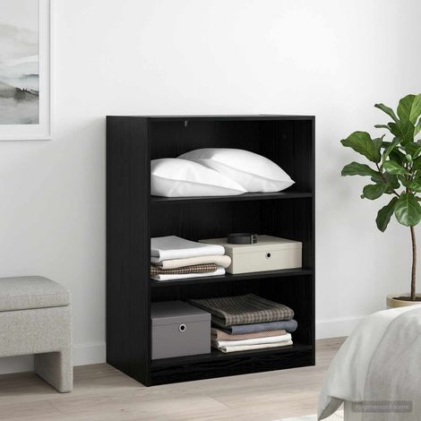 Armoire Chêne noir 77 x 48 x 102 cm Bois d'ingénierie (1/5)