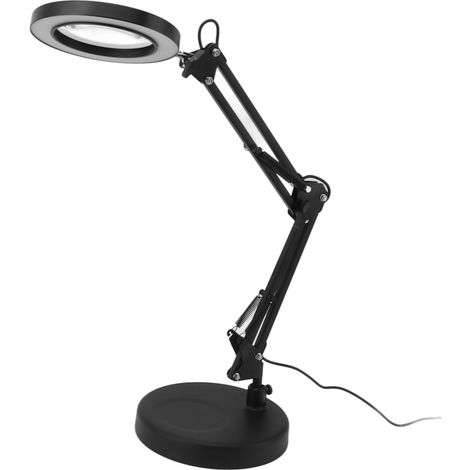 Loupe lumineuse 10X avec variateur d'intensité, 3 modes de couleur, lampe de grossissement pour bricolage, loisirs créatifs, lecture et peinture (1/5)