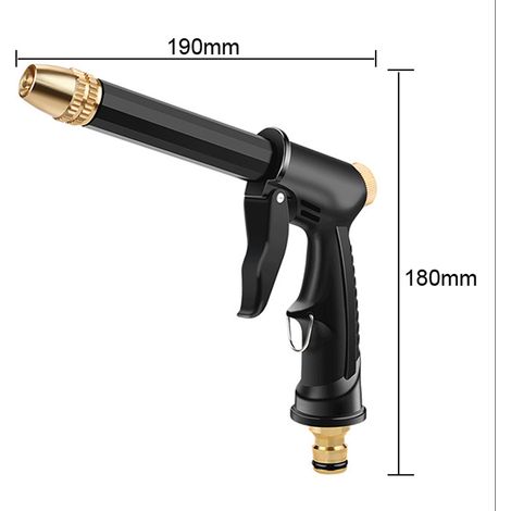 Machine d'arrosage haute pression Portable, lavage de voiture, buse plaquée cuivre, nettoyage d'arrosage de jardin (1/5)