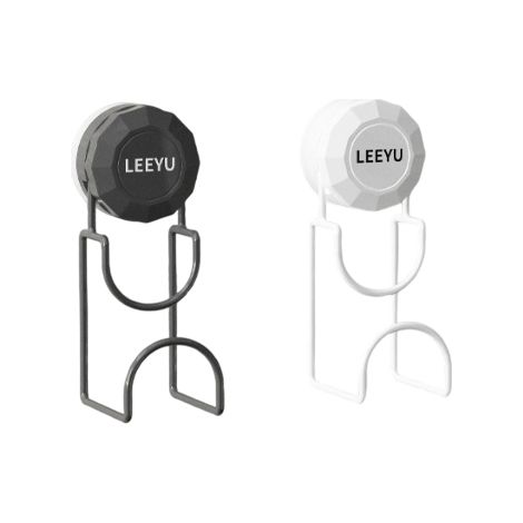 Crochets et étagères de rangementSupport de lavabo à ventouse, crochets pour lavabo de salle de bain, deux pièces, noir et blanc (1/3)