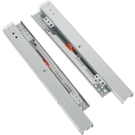 Glissière Tiroir Charge Lourde Extension complète,Glissières montées sur le fond pour tiroir Système de rails Soft-Close glissiere pour tiroir charge lourde(20 cm) (1/5)