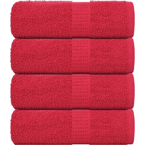 Waschtücher FROGN 4 Stk. Rot 30x30 cm 360 g/m²