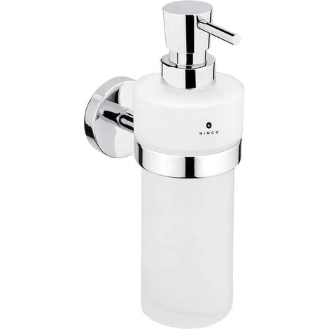 Nimco Unix - Seifenspender mit Halter, Milchglas / chrom UN 13031W-T-26