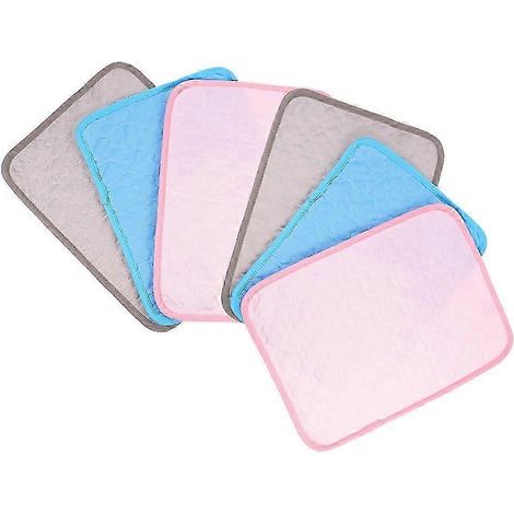 Tapis d'entraînement pour hamster, tapis rafraîchissant, soin des animaux d'intérieur, gris, 40 x 30 x 0,1 cm, lot de 6 (1/5)