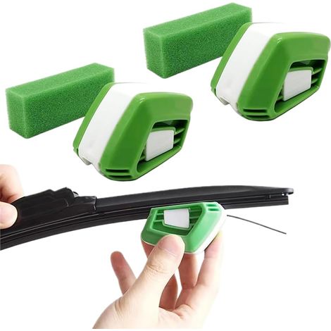 2 Pcs Essuie Glace, balai éponge, Outil de Réparation D'Essuie-Glace, Coupe-Lame D'Essuie-Glace Réparateur Essuie-Glaces de Voiture pour Tous Les Balais D'essuie-Glace Automobile Universels (1/5)