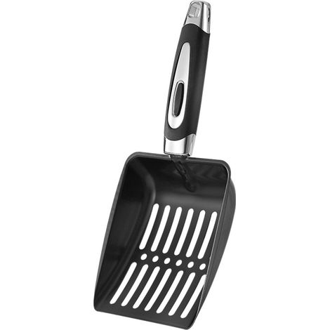 Pala para arena de gato,Pala metálica para arena de gato,Revestimiento antiadherente,Caja de arena para gatos,25,510,54cm (1/3)