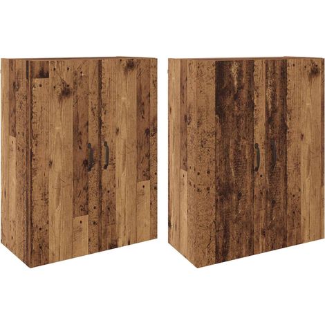 Maison Exclusive - Armoire Murale 2 pcs Bois ancien 69,5 x 34 x 90 cm (1/5)