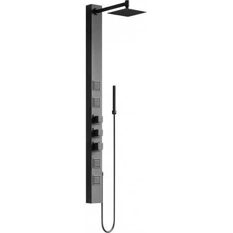 Panneau de douche Mexen Orco, noir - 7607-03-70