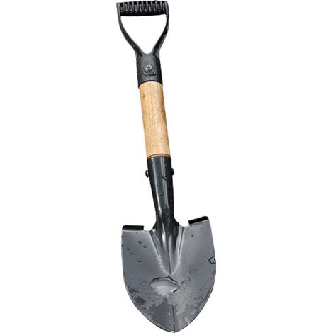 Pelle De Jardin - Acier Trempé - Poignée En Bois - Pour Sols Lourds Et Rochers - 36 X 10 X 3 Cm - 1 Pièce (1/5)