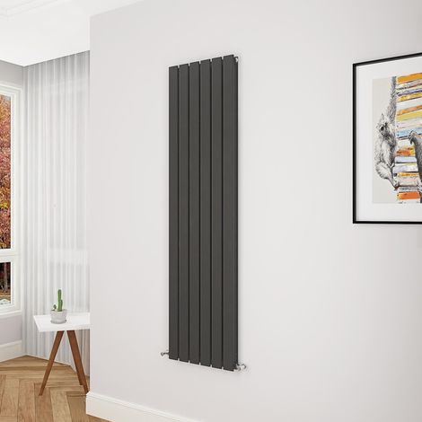 Biubiubath Flat Panel Radiator 1600x408mm Double Black (1/5)