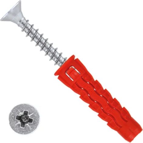 Universalstecker mit Senkkopfschraube 6x30/50 8 Stück. (1/5)