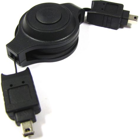 BeMatik - 400 IEEE 1394 120cm câble FireWire rétractable (4 broches-M/M) (1/3)