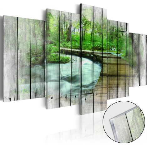 Quadri su vetro acrilico - Forest of Secrets [Glass] - 100x50 (1/4)