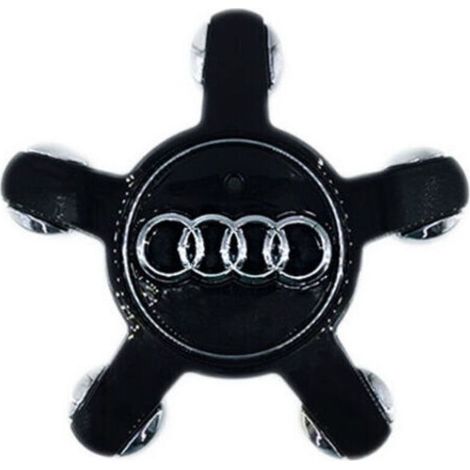 Embellecedores de rueda de 4 piezas para Audi A3 A4L A5 A6L A8L Q3 Q5, tapas de llanta, accesorios para coche, 135 mm, negro FLITI (1/3)