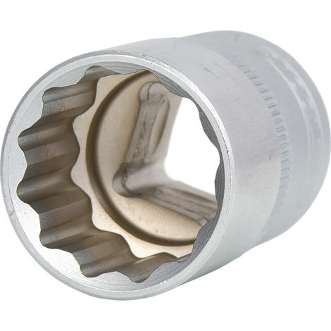 Kstools – Douille 12 pans 21mm – Système FlankTraction – Acier chromé vanadium – Normes DIN 3120/3124 – Finition satinée pour durabilité (1/5)