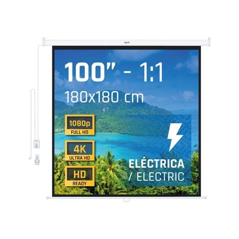 iggual Pantalla eléctrica 4:3 100 180x180 cm