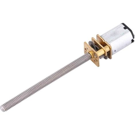 Moteur à engrenages N20, réducteur de vitesse à vis sans fin M4 x 55 mm, 12 V, accessoire à vis à billes (30 tr/min) (1/5)