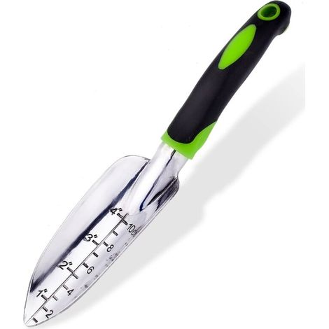 Transplantoir et pelle pointue — Dotés de poignées ergonomiques, douces et antidérapantes idéaux pour planter, repiquer, désherber, déplacer et niveler la terre — (1/5)