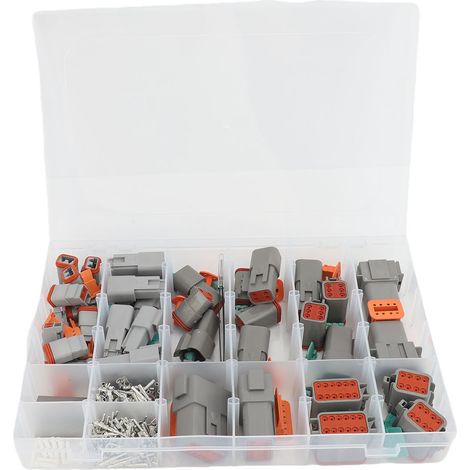 Set di 265 connettori per cavi automobilistici impermeabili con involucro in nylon ignifugo per auto, camion, camper, motociclette e quad. (1/5)