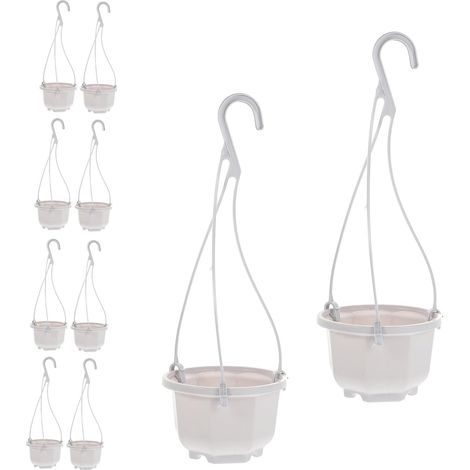 Lot de 10 jardinières suspendues en plastique pour orchidées et plantes (1/5)